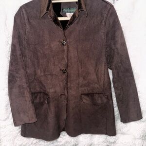 Brown Suede Women's Jacket size medium